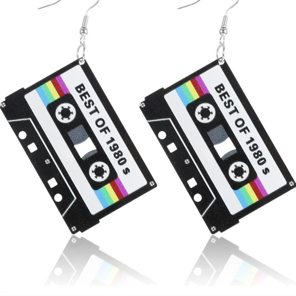 Retro Cassette Tape Earrings